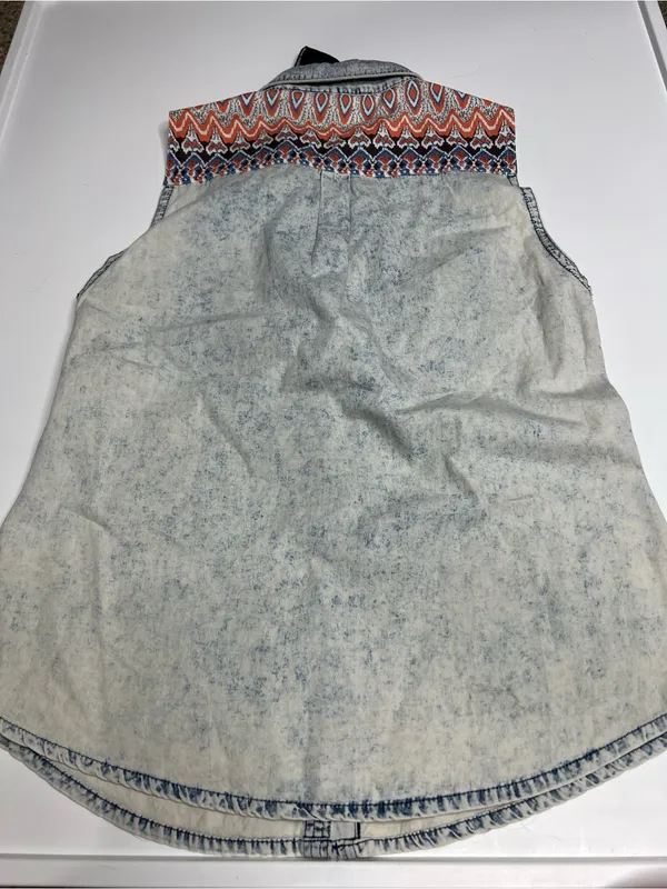 NWT miss me acid wash denim shirt medium - Image 6