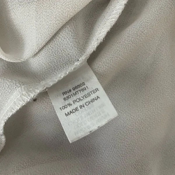Charming Charlie Colorblock Semi-Sheer V-Neck Blouse | Size M - Image 6