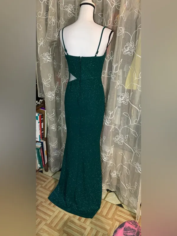Windsor Emerald Green Glitter Mermaid Dress - Image 6