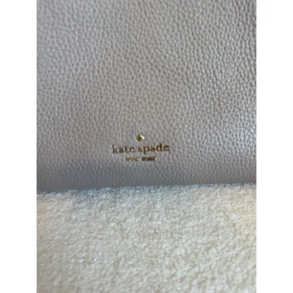 Kate Spade New York Pebbled Leather Snakeskin Trim Tote Purse Shoulder Bag - Image 3