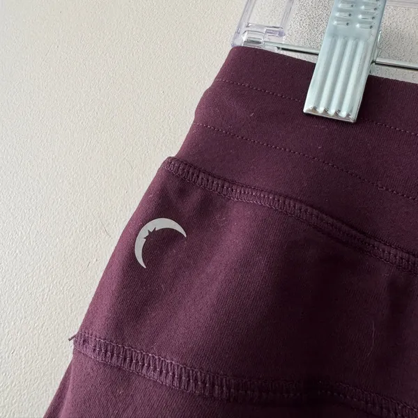 Zyia Active Unwind Joggers Activewear‎ Drawstring Pockets Plum Maroon Stretch - Image 4