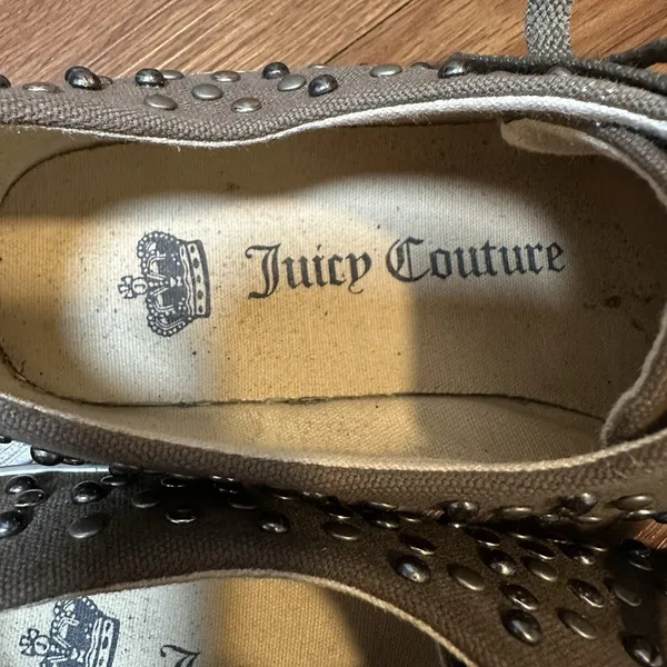 Juicy Couture Women's Eclipse Juice Couture Mouse Grey Canvas Sz 7.5‎ - Image 9