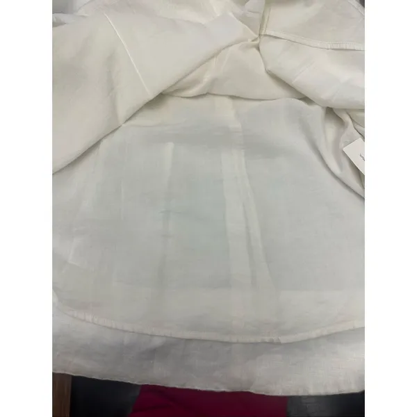 NWT Reformation Skirt White Linen Moya Fully Lined Size 2 - Image 4
