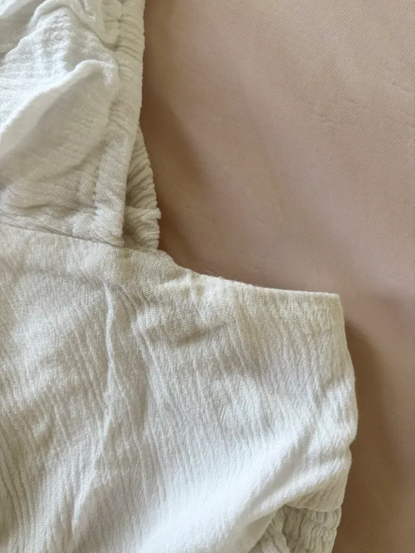 Hollister White Flowy Mini Dress - Image 3