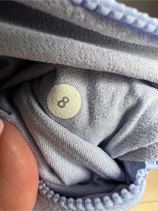 Lululemon Define Jacket Luon Chambray Light Blue Size 8 Zip Up Athletic Coat - Image 7