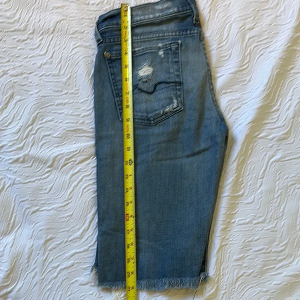 7 for all mankind Distressed Denim Shorts - Image 7