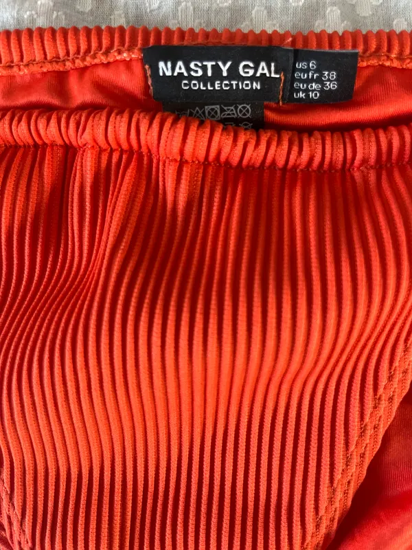 Ribbed Bikini Set Orange Size M - Image 5