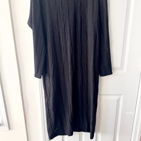 Free People Beach Black Endless Summer Aster Collar Midi Tunic Dress Large - Image 5