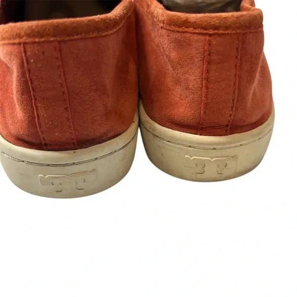 Tory Burch‎ Women's Suede Slip-On Sneakers Red Size 8 Casual Shoes - Image 4