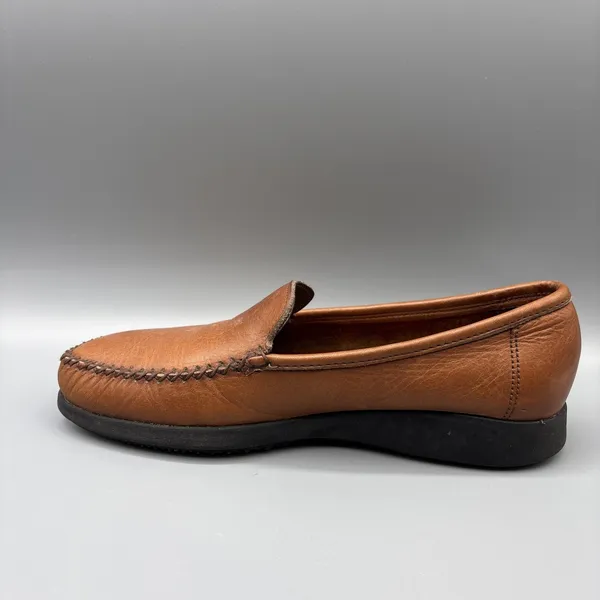 Vintage Dexter USA Shoes Womens Size 8 Brown Leather Moccasins Loafers Country - Image 7