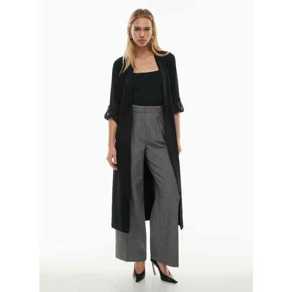 Babaton Aritzia Black Khalo Robe Trench Jacket Overpiece XXS - Image 12