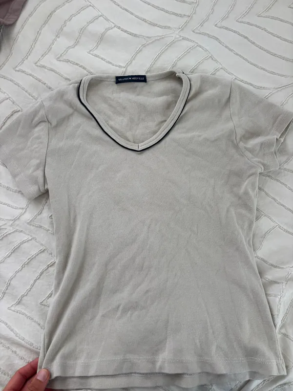 Beige Brandy T Shirt Tan - Image 3