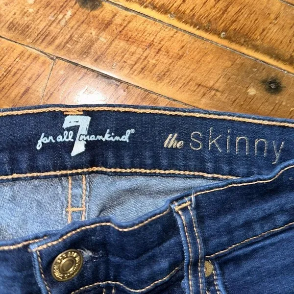 7 for All Mankind normcore ankle skinny size 27 jeans - Image 2