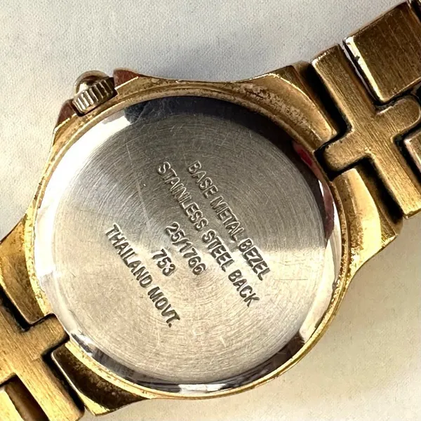 Armitron gold tone rhinestone Watch Gold - Image 4