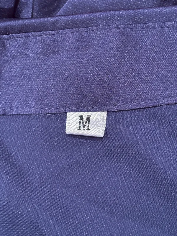 Amazon Navy Satin Button Down - Image 3