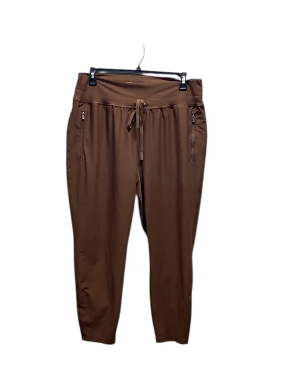 Old Navy Power Soft High Rise Joggers Brown Size XL Workout Athletic Gym Yoga - Image 2