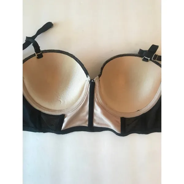 Black fuchsia lace adjustable‎ or removable straps bra Size undefined - Image 8