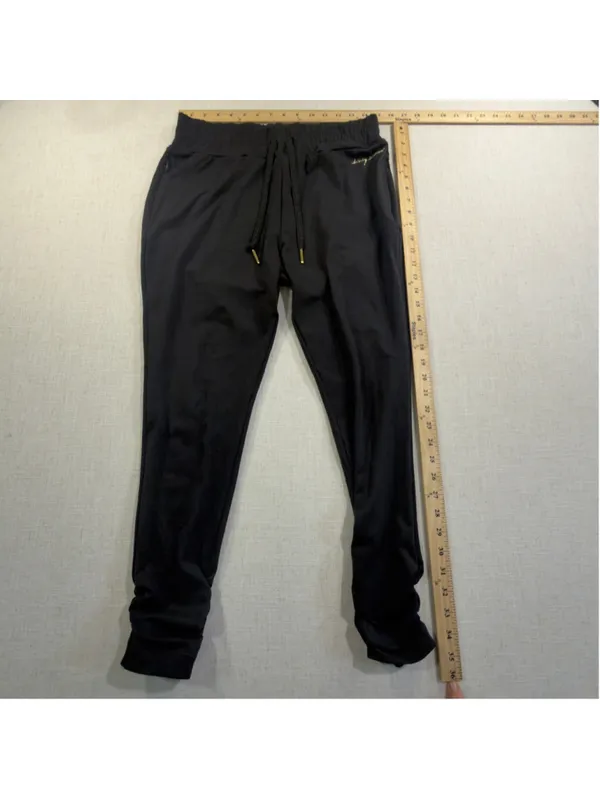 Gymshark Whitney Simmons Women’s Ruched Cuffed Joggers Black Size Medium - Image 7