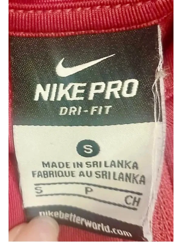Nike Pro Dri-FIT Women's Red Quarter-Zip Athletic Jacket - Size S - A9 - Image 2
