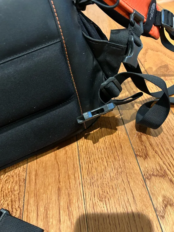 The North Face Borealis Backpack - Vibrant Orange & Black (Excellent Condition) - Image 9