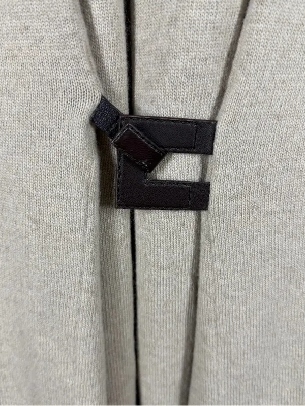 Lafayette 148 Tan Wool Cashmere‎ Blend Belted Cardigan - Image 2