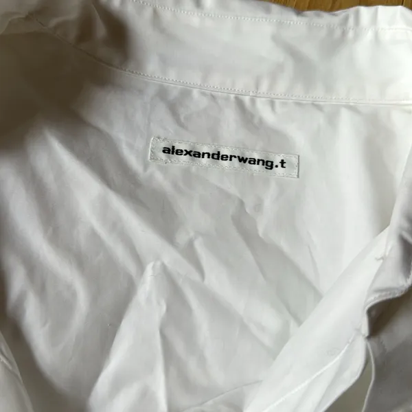 Alexandar Wang T white cropped shirt Size M - Image 2