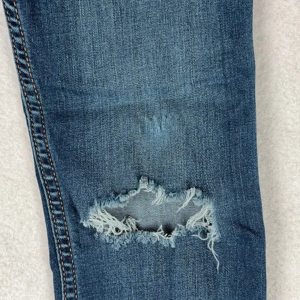 Hollister High Rise Super Skinny Jeans Women’s 27/32 5L Blue Distressed Stretch - Image 9