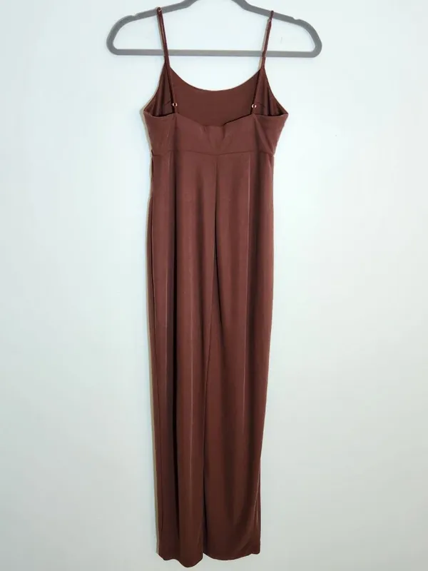 Wild Fable Womens Chocolate Brown Sleeveless Bodycon Midi Dress Size XS - Image 5