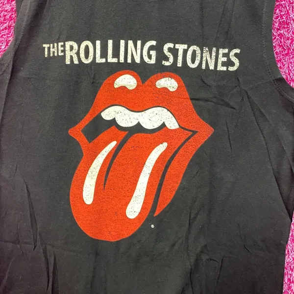 The Rolling Stones Classic Hot Lips Rock Tank Top L - Image 4