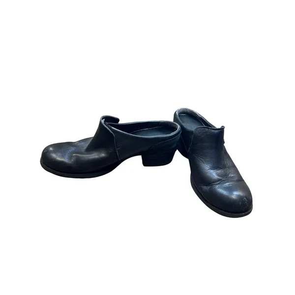 Merrell womens black leather mule clogs shoes 9 SKU 6830 - Image 3