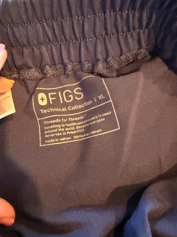 FIGS Tansen Jogger Scrub Pants (style V2105WB202), size XL, in navy. - Image 2