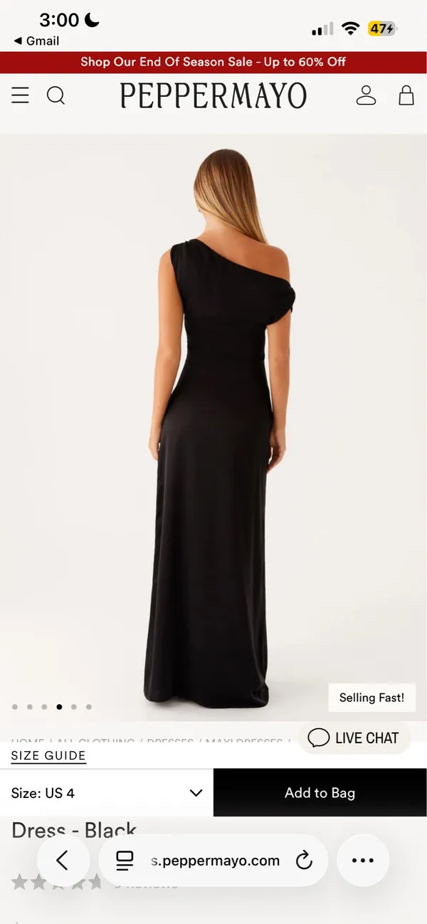 Heart Of Glass Dress Peppermayo Satin Maxi - Image 4