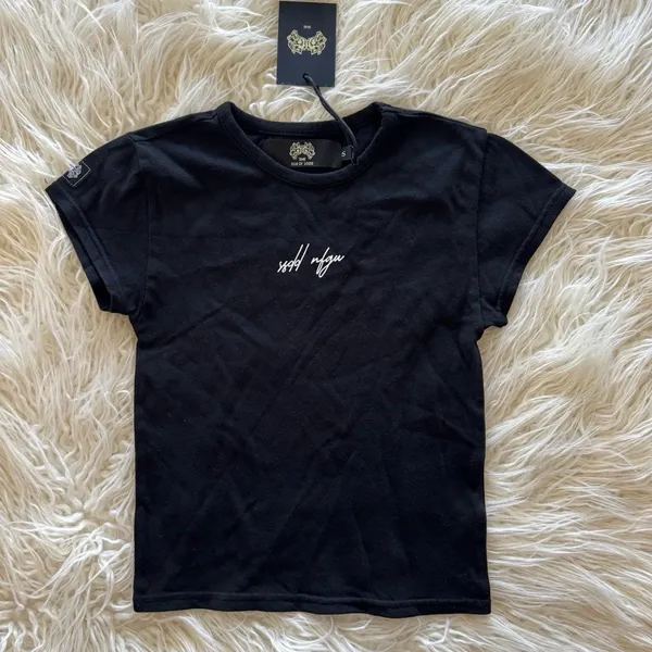 Darc Sport She SSDD NGFU Baby Tee Black Size Small - Image 2