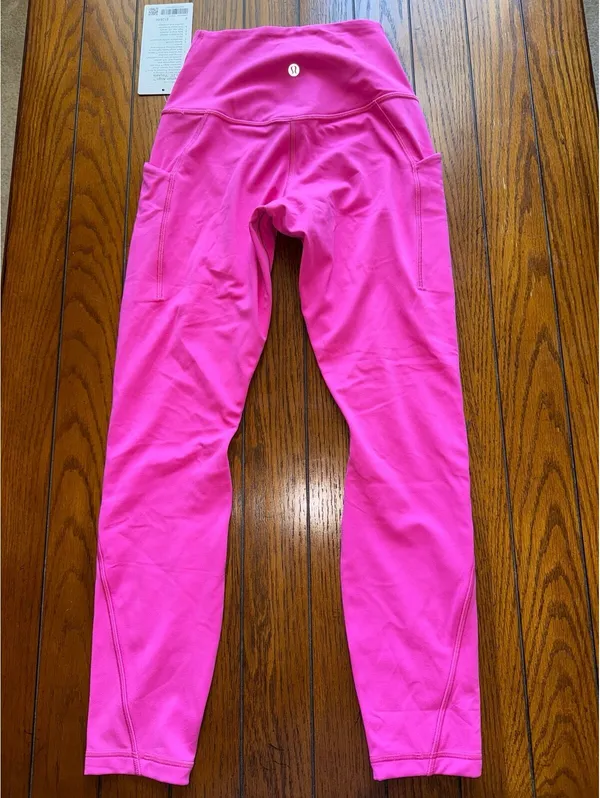 Lululemon Align With Pockets High-Rise 25” Sonic Pink Size 4 NWT - Image 2