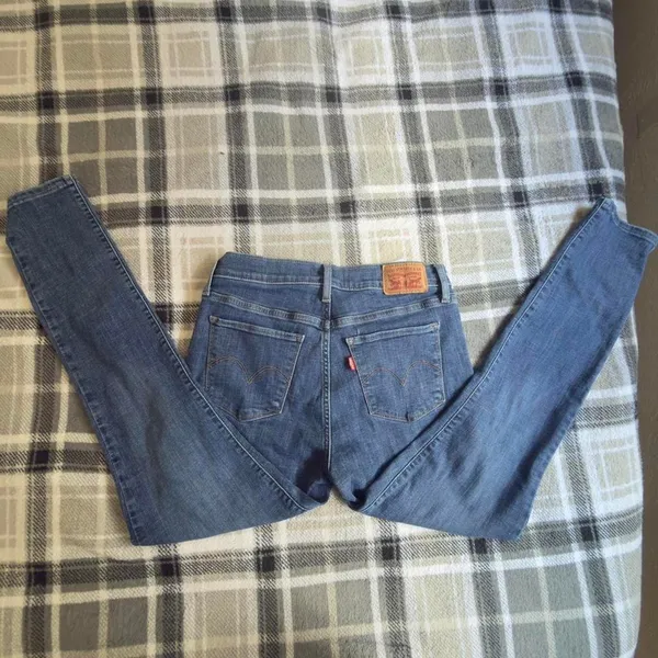 Levis 311 Shaping Skinny Jeans Womens 28 Blue Medium Wash Stretch Denim - Image 5
