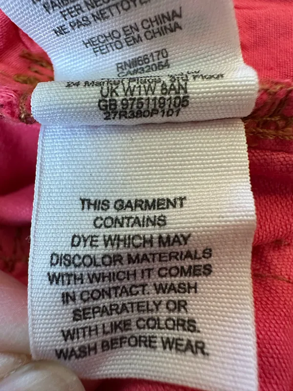 Free People Corduroy Pants W 26 Straight Pink - Image 6