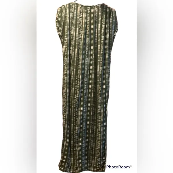 Anthropologie porridge 100% rayon green / white maxi dress size xsmall. - Image 6