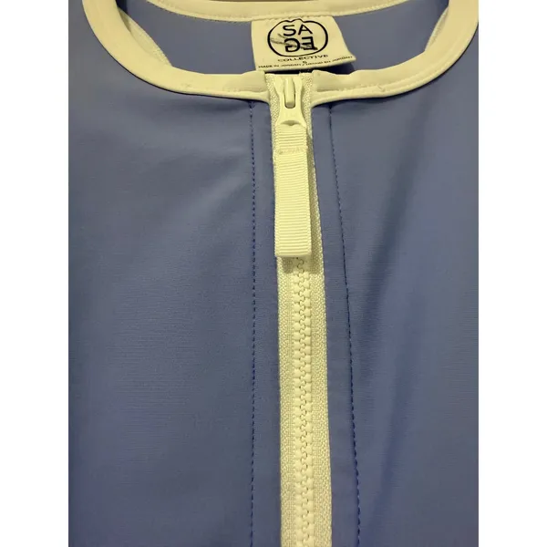 Sage Collective Womens Small Periwinkle Blue‎ Half Zip Racerback Tennis Dress S - Image 9