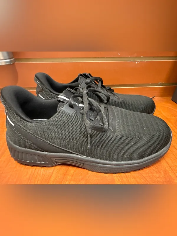 OnToFeet Black Knit Walking Sneakers | Lightweight Comfort Shoes - Image 3