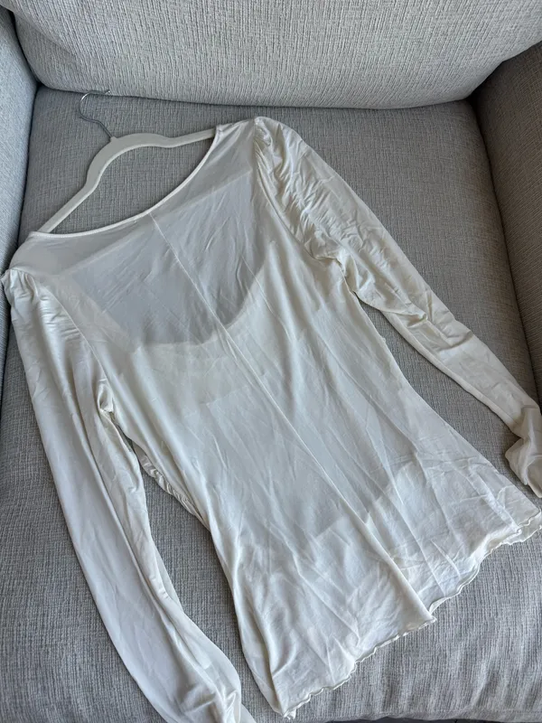 Free People Lightweight ruched sides longsleeve - Image 4