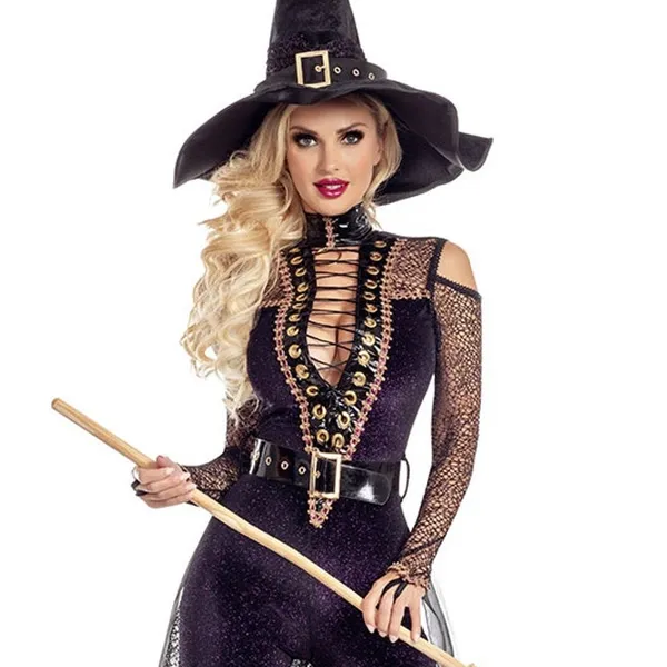 NEW Party King The Witch is Back Sexy Midnight Witch Costume Size Small - Image 2