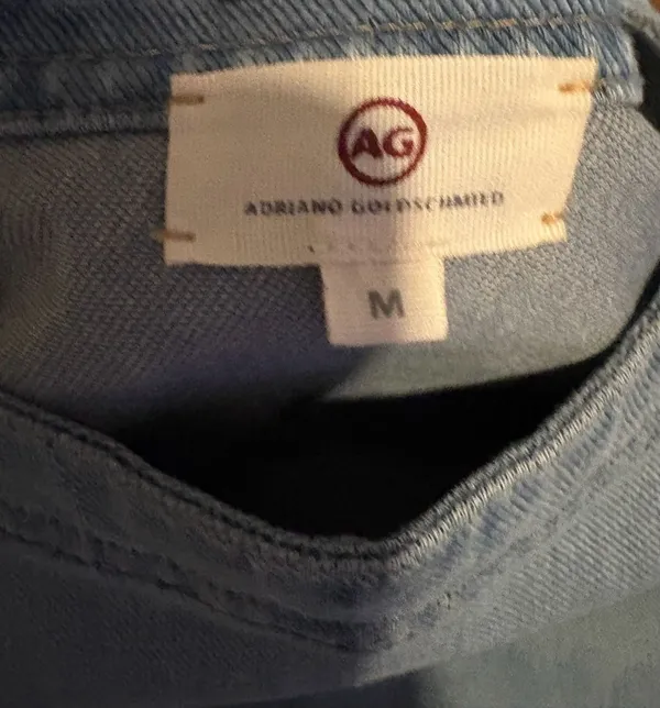 AG Adriano Goldschmied Denim Cocoon Dress Blue Size M - Image 4