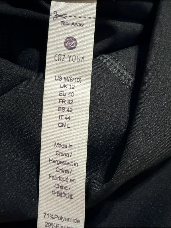 CRZ YOGA Butter Luxe High Waisted Biker Shorts Medium black - Image 7