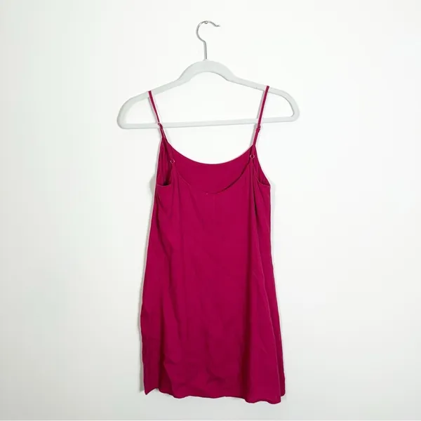 Reformation Lindsay Slip Dress Rhubarb Pink Red Size 2 - Image 5