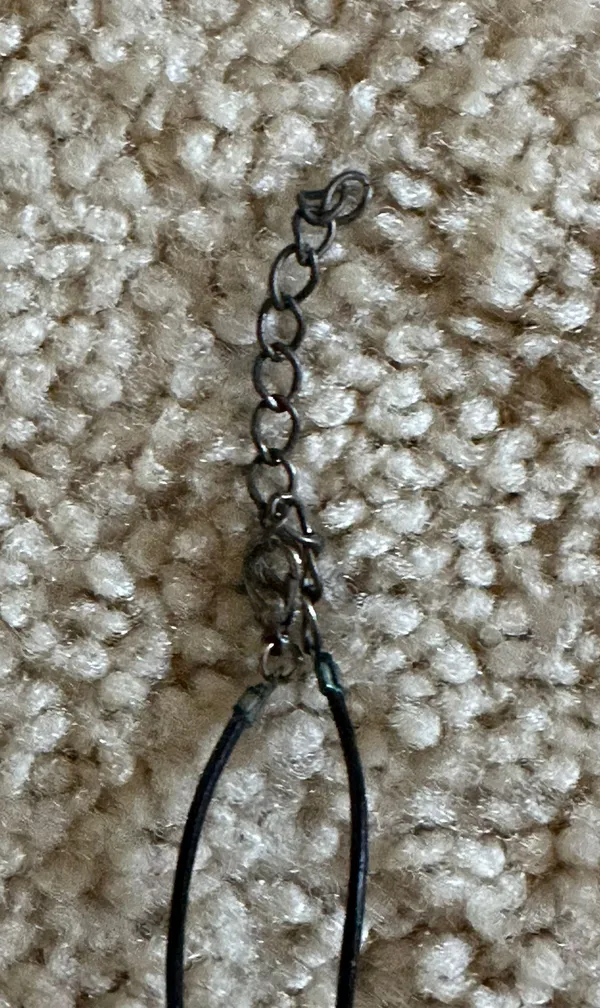 Pearl Choker Necklace Black - Image 3