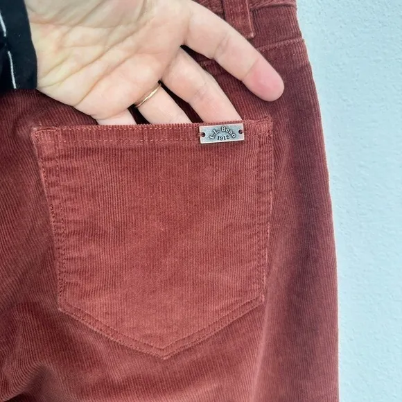 L.L. Bean Corduroy Pants Rust Orange Straight‎ Leg Casual Womens Size 4 Casual - Image 6