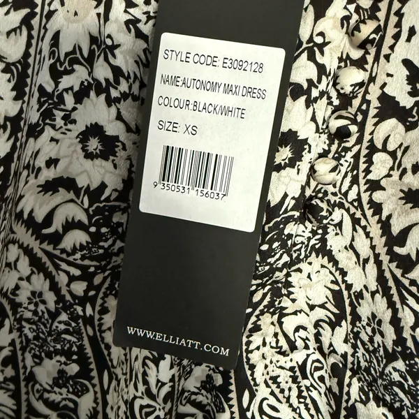 $189 New Elliatt Autonomy Dress - Black &White - XS - Image 7