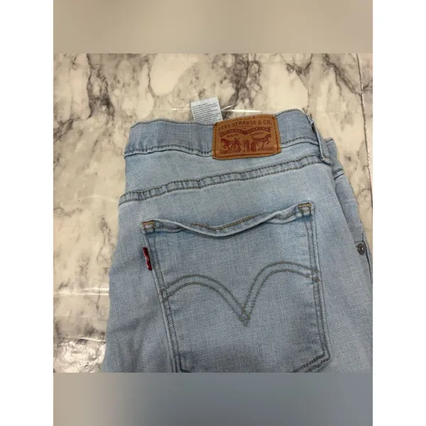 Levi’s classic straight light wash denim Jeans Blue size 10 casual western - Image 2