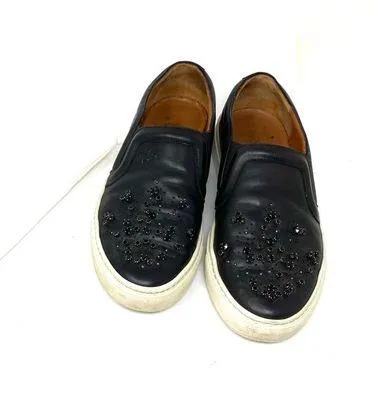 Givenchy black leather studded low top slip on platform shoes size 36 - Image 2