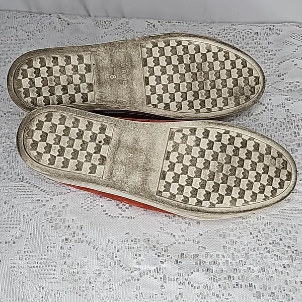 Birdies Swift leather burnt orange slip on loafer flats shoes sz 8 - Image 10